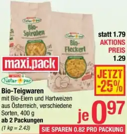 Maximarkt Bio-Teigwaren Angebot