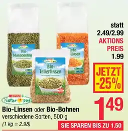 Maximarkt Bio Linsen oder Bio-Bohnen Angebot