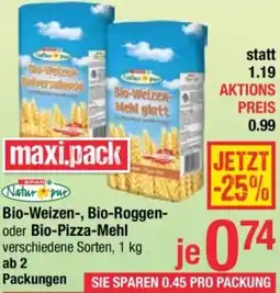 Maximarkt Bio-Weizen-, Bio-Roggen- oder Bio-Pizza-Mehl Angebot