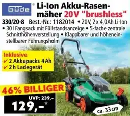 Norma Güde Li-Ion Akku-Rasenmäher Angebot