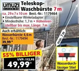 Norma UMUZI Teleskop- Waschbürste Angebot
