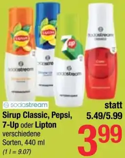 Maximarkt sodastream Sirup Classic, Pepsi, 7-Up oder Lipton Angebot