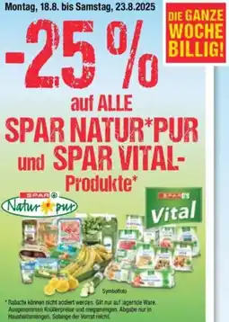 Maximarkt Auf alle spar naturpur und spar vital- produkte Angebot