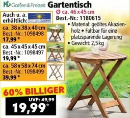 Norma Gartentisch Angebot