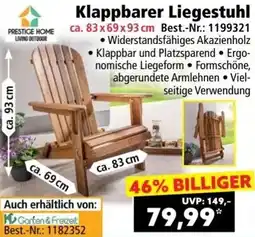 Norma Klappbarer Liegestuhl Angebot