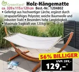 Norma GreenYard Holz-Hängematte Angebot
