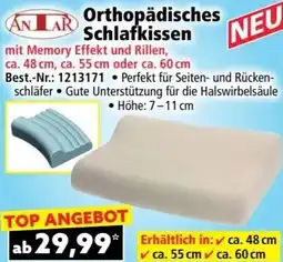 Norma Orthopädisches Schlafkissen Angebot