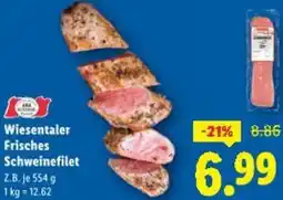 Lidl Wiesentaler Frisches Schweinefilet Angebot