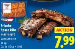 Lidl Frische Spare Ribs mariniert Angebot
