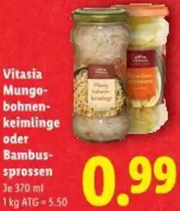 Lidl Vitasia Mungo- bohnen- keimlinge oder Bambus- sprossen Angebot