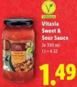 Lidl VEGAN Vitasia Sweet & Sour Sauce Angebot