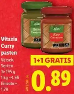 Lidl Vitasia Curry pasten Angebot