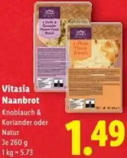 Lidl Vitasia Naanbrot Angebot