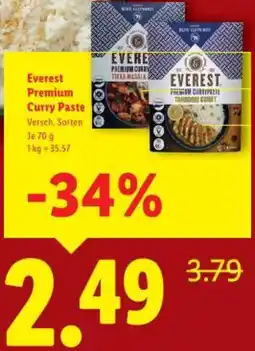 Lidl Everest Premium Curry Paste Angebot