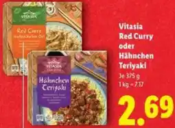 Lidl Vitasia Red Curry oder Hähnchen Teriyaki Angebot