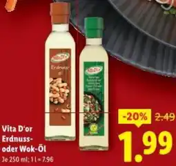 Lidl Vita D'or Erdnuss- oder Wok-Öl Angebot