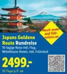 Lidl Japans Goldene Route Rundreise Angebot