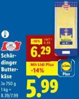 Lidl Schär- dinger Butter- käse Angebot