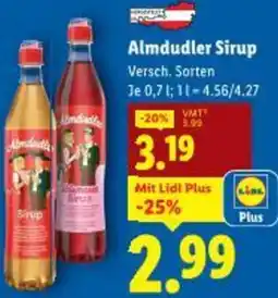 Lidl Almdudler Sirup Angebot