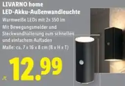 Lidl LIVARNO home LED-Akku-Außenwandleuchte Angebot