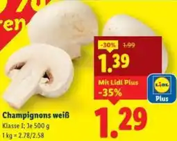 Lidl Champignons weiß Angebot