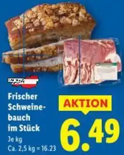 Lidl Frischer Schweine- bauch Angebot
