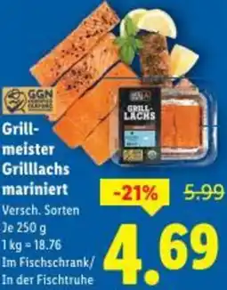 Lidl Grill- meister Grilllachs mariniert Angebot