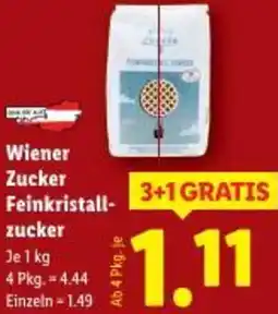 Lidl Wiener Zucker Feinkristall- zucker Angebot