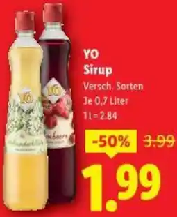 Lidl YO Sirup Angebot