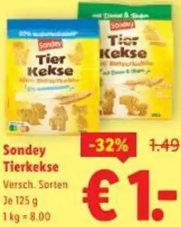 Lidl Sondey Tierkekse Angebot