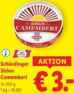 Lidl Schärdinger Sirius Camembert Angebot