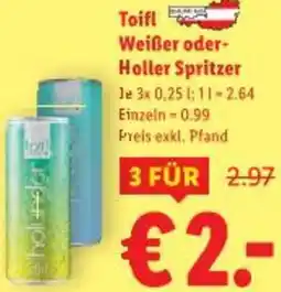 Lidl Toifl Weißer oder- Holler Spritzer Angebot