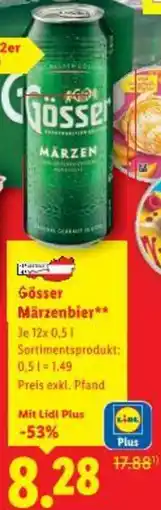 Lidl Gösser Märzenbier Angebot