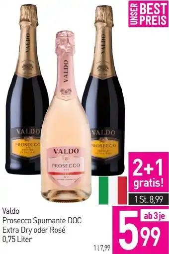 Sutterlüty Valdo Prosecco Spumante DOC Extra Dry oder Rosé Angebot