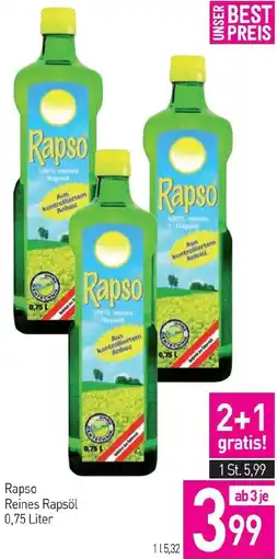 Sutterlüty Rapso Reines Rapsöl Angebot
