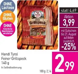 Sutterlüty Handl Tyrol Feiner Grillspeck Angebot