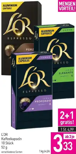 Sutterlüty L'OR Kaffeekapseln Angebot