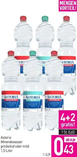 Sutterlüty Astoria Mineralwasser prickelnd oder mild Angebot