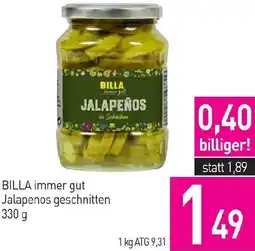 Sutterlüty BILLA immer gut Jalapenos geschnitten Angebot