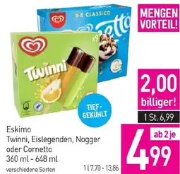 Sutterlüty Eskimo Twinni, Eislegenden, Nogger oder Cornetto Angebot