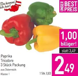 Sutterlüty Paprika Tricolore Angebot