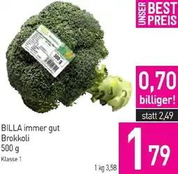 Sutterlüty BILLA immer gut Brokkoli Angebot