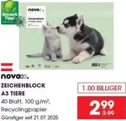 Libro Zeichenblock a3 tiere Angebot