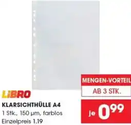 Libro Klarsichthülle A4 Angebot