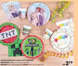 Libro Frozen, minecraft oder happy birthday servietten Angebot