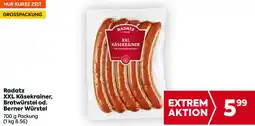 Billa Radatz XXL Käsekrainer, Bratwürstel od. Berner Würstel Angebot