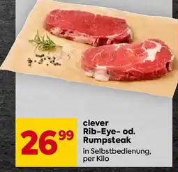 Billa clever Rib-Eye- od. Rumpsteak Angebot