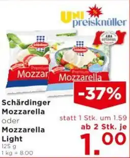 Unimarkt Schärdinger Mozzarella oder Mozzarella Light Angebot