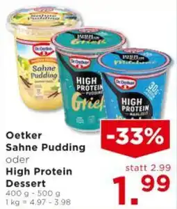 Unimarkt Oetker Sahne Pudding oder High Protein Dessert Angebot