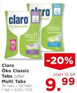 Unimarkt Claro Öko Classic Tabs oder Multi Tabs Angebot
